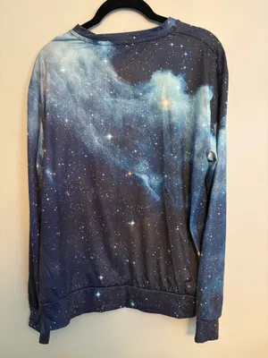 Light Crewneck Sweatshirt Blue Size L thumbnail 2