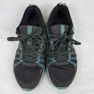ASICS GEL-Venture 7 Womens Trail Running Shoes Black Aqua Green‎ 7.5 thumbnail 3
