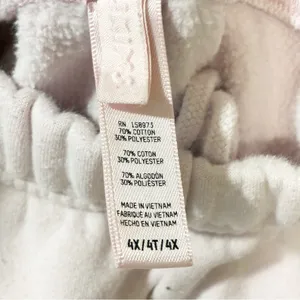 Skims Plus Size Pink Fleece Lined Pull On Sweatpants Size 4X‎ thumbnail 3