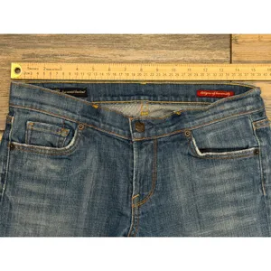 Citizens of Humanity Kelly 001 Low Rise Bootcut Jeans Blue Size‎ 29 USA Y2K Crop thumbnail 7