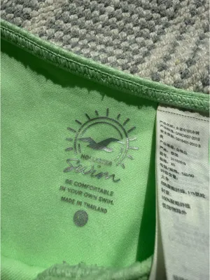 Hollister Ribbed Bikini Bottoms Green thumbnail 2