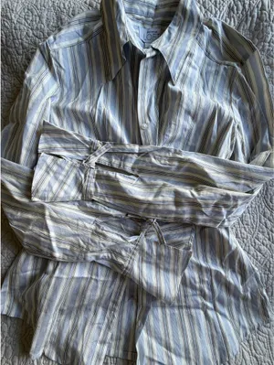 Ann Taylor Loft Striped Shirt thumbnail 1