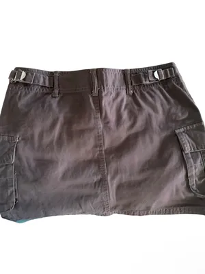 Women’s Brown Cargo Mini Skirt thumbnail 2