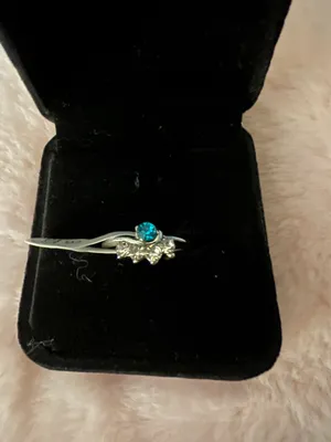 Women’s Gorgeous Silver Plated CZ Rhinestone Ring Size 16/8.5 US thumbnail 1