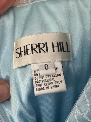 Prom Dress Sherri Hill Blue Light thumbnail 3