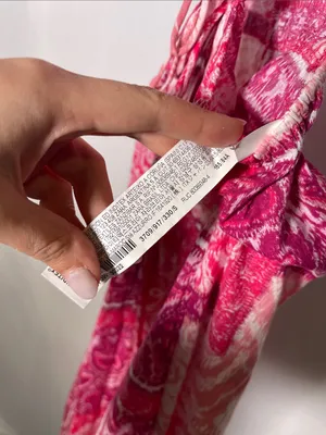 Zara Womens Patchwork Cutout Pink Maxi Dress Small 3709/917/330/S thumbnail 5