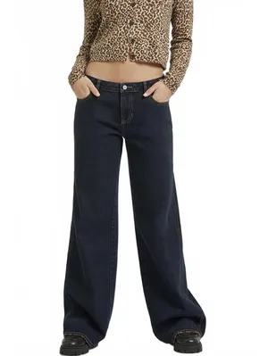 Pacsun Short Casey Low Rise Baggy Jeans Dark Indigo NWT Marli Size 31 Short thumbnail 2