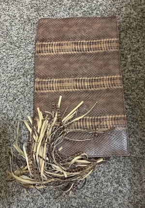 Print clutch Brown thumbnail 1