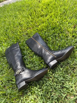 Michael Kors Women's Harland Boot Vachetta Leather Black thumbnail 2