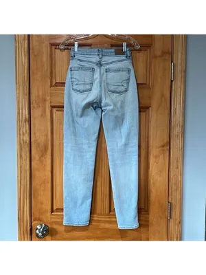 American Eagle Outfitters Mom Straight Denim Jeans Size 00 thumbnail 4