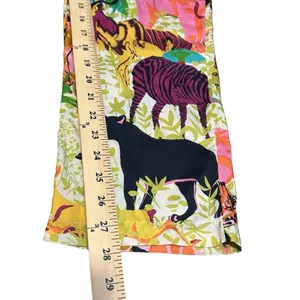 J Crew Pants Size 2 Drapey Wide Leg Ratti Safari‎ Printed Soft Tropical #QR6-5 thumbnail 7