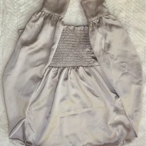 Abercrombie & Fitch Satin Blouse - Light Tan thumbnail 2