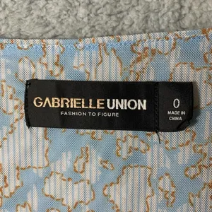 Gabrielle Union Fashion to Figure Dress 0 (XL/12) Blue Bell‎ Sleeve Oversized thumbnail 4