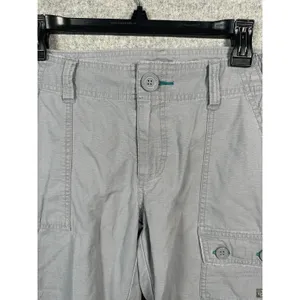 The North Face Capri Pants Womens Size 10 Gray Cargo Hiking Cotton Pockets‎ thumbnail 12