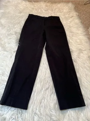J. Crew Factory Women's Sz 2 Kallie Straight-Leg Pant Black Stretch Cotton BO899 thumbnail 3