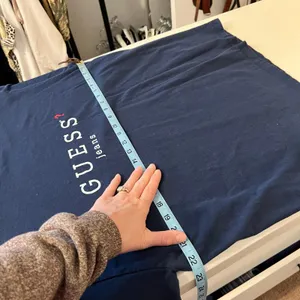 Guess Vintage Blue 100% Cotton USA Oversized Short Sleeve T Shirt Size Large thumbnail 8