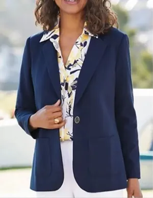 Draper’s and Damon’s navy sleeve blazer SP thumbnail 1