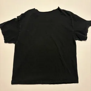Kerusso T-Shirt Womens L Black In God I Trust Eagle Graphic Raw Neck Distressed thumbnail 6