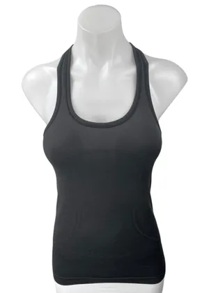 Lululemon Women's Black Padded Stretch Racerback Yoga Athletic Tank Top Size 4 thumbnail 1