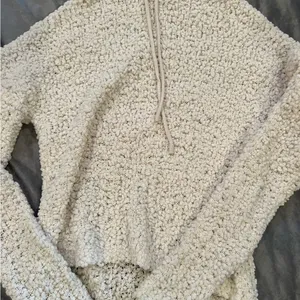 Free People Cozy Cream Sherpa Hoodie thumbnail 6