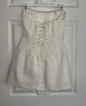 PLT white mini dress thumbnail 1