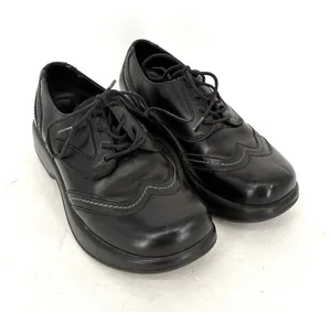 Dansko Wingtip Oxford Shoes Women's 38 US 7.5 Black Leather Comfort Lace Up thumbnail 1