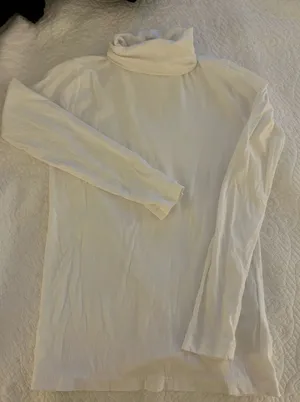 J. Crew White Turtleneck Sweater thumbnail 1