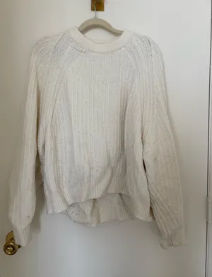 Madewell White Sweater thumbnail 1