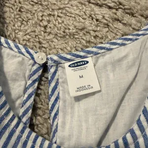 Old Navy Blue and White Striped Dress Size Medium thumbnail 3