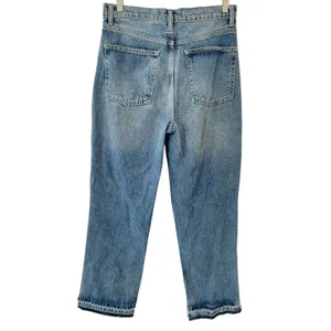 Free People Lita Slim-Leg Distressed Jeans Light Wash Size 28 Gently Used Boho thumbnail 5
