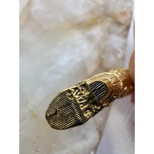 Vintage Avon Gold Tone Victorian High Button Boot Charm Turquoise Cabochon thumbnail 6