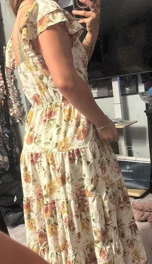 Ruffle floral dress thumbnail 3