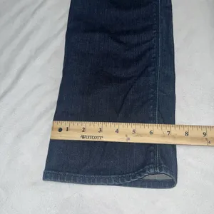 Habitual Gryphon Mini Boot Jeans Sz 28 Celtic Cross Pocs Dark MSRP $170 thumbnail 11