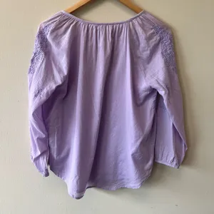 Roller Rabbit Lilac Purple embroidered lightweight top thumbnail 7
