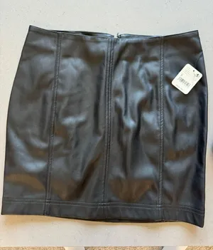 Free People Leather Skirt thumbnail 1