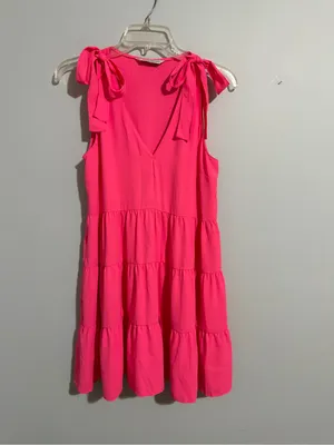 Amanda Uprichard Pruitt Dress in Pink Lacquer- Small thumbnail 2