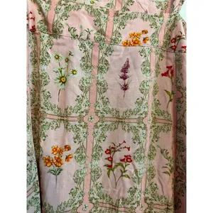 Agua Bendita X Target Womens XXL Light Pink Floral Tiered Mini Dress With Pocket thumbnail 8