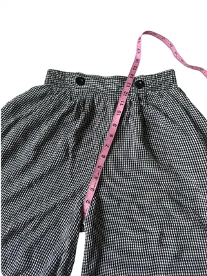 Vintage Susan Bristol Gingham Relaxed Pull On Elastic Waist Shorts thumbnail 5