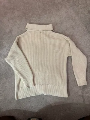 Ava & Viv Cream Half-Zip Cowl Turtleneck Sweater thumbnail 5