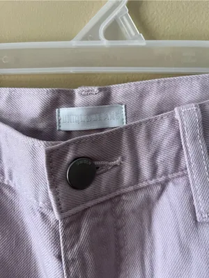 Uniqlo Wide-Leg Women’s Jeans in Soft Lavender thumbnail 4
