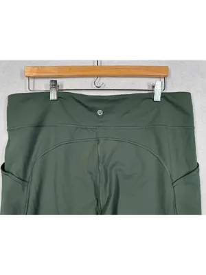 Lululemon Invigorate High Rise Tight 25" Smoked Spruce Green Leggings Women's 18 thumbnail 4