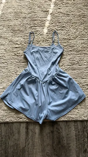 Amazon Blue athletic romper thumbnail 4