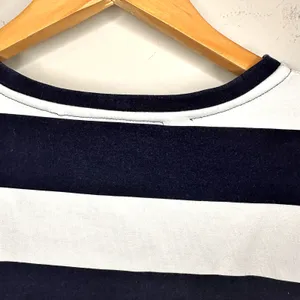 Lauren Ralph Lauren Bell Ruffle Sleeve Striped Top‎ 100% Cotton Size S thumbnail 5