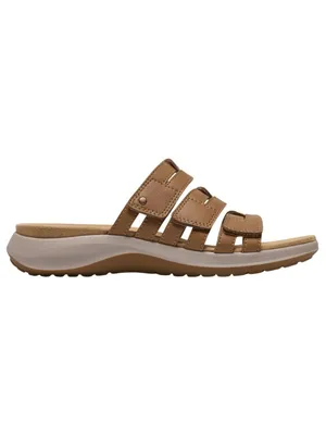 NWT Clarks Collection Womens Maelynn Abby Flat Sandals 26187072 Tan Brown 7W thumbnail 6