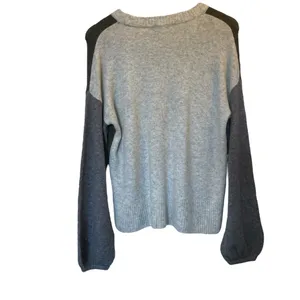 MADEWELL Olive Green/Gray/Beige Merino/Alpaca Wool Blend Crew Neck Sweater Small thumbnail 6