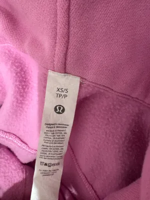 Lululemon Scuba Cropped Full-Zip Oversized Hoodie purple thumbnail 3