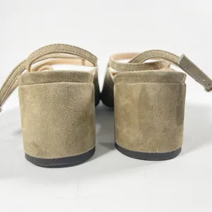 J.Crew Millie Ankle-Strap Heels‎ Women's 11 Moss Green Suede Block Heel Classic thumbnail 8