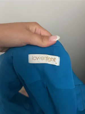 Sleeveless Cutout Blue Romper Size M thumbnail 2
