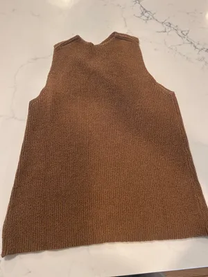 Commence Halter Cross-Over Collar Tank Top size small thumbnail 4