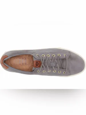 Sperry Gray Suede Low-Top Sneakers with Brown Heel Accent thumbnail 3
